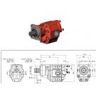 Gear pump Binotto NPH-27 TANDEM ISO R